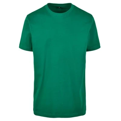 Abbildung von Build Your Brand Herren T Shirt Round Neck, forest green, S