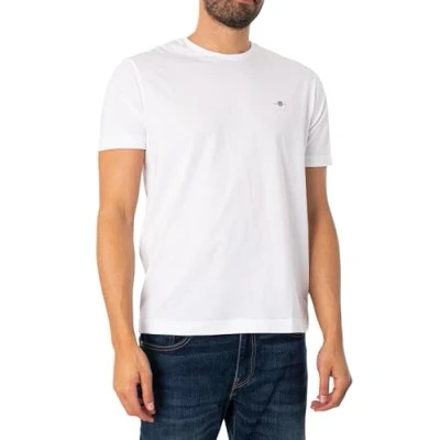 Abbildung von GANT REG Shield Tshirt basic, Damen, Größe: Medium, White
