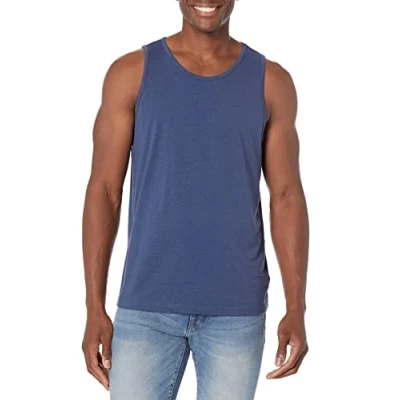 Abbildung von Amazon Essentials Herren Tanktop, Normale Passform, Blau Heide, L
