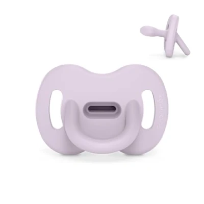 Abbildung von Suavinex, Silikon Schnuller, 6/18 Monate, Physiologischer Sx Pro Sauger, Superweich &amp; Flexibel, Ideal zum Schlafen, Respektiert die Mundentwicklung, Colour Essence, Lavender