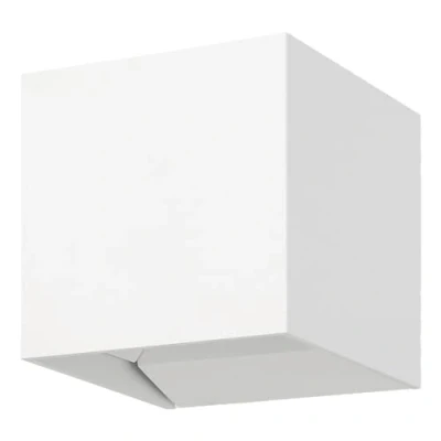 Abbildung von EGLO LED Außenleuchte Calpino 3, Wandleuchte außen mit Up und Down Beleuchtung, Wand Außenbeleuchtung aus Metall in Weiß, Außenlampe warmweiß, IP54