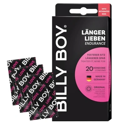 Abbildung von BILLY BOY Kondome Länger Lieben 20er 52 mm für ein längeres und intensiveres Erlebnis (1x20 Stück)