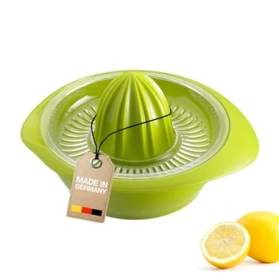 Abbildung von Westmark Zitronen /Zitruspresse mit Behälter, Durchmesser: 18,7 cm, Fassungsvermögen: 350 ml, Kunststoff, Limetta, Apfelgrün, 3091227A