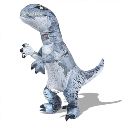 Abbildung von PARAYOYO Aufblasbare Velociraptor Kostüm Dino Dinosaurier Erwachsene Trex Halloween