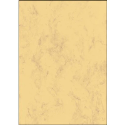 Abbildung von SIGEL DP553 Hochwertiger marmorierter Karton / Marmor Papier Urkundenpapier sandbraun, A4, 50 Blatt, Motiv beidseitig, 200 g, aus nachhaltigem