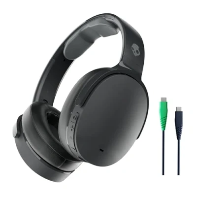 Abbildung von Skullcandy Hesh ANC Over Ear Wireless Kopfhörer mit Noise Cancelling, 22 Std. Akkulaufzeit, Mikro, kompatibel iPhone, Android und Bluetooth Geräten Schwarz