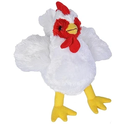 Abbildung von Wild Republic 16237 Hug&#039;ems Plüschtier, Kuscheltier, Huhn 18cm