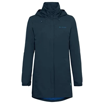 Abbildung von VAUDE Women&#039;s Escape Parka Wasserdichter Regen aus recyceltem Polyester, 87,5cm Länge, Atmungsaktiv &amp; Winddicht, PFC frei, Nachhaltig