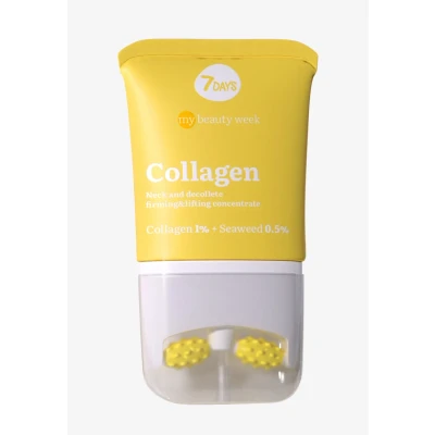 Abbildung von 7DAYS Anti Aging Gesichtscreme mit Collagen &amp; Hyaluronsäure 2 in 1 Creme Gesichtsmassageroller Koreanische Gesichtspflege, Falten Feuchtigkeitsboost, 80ml