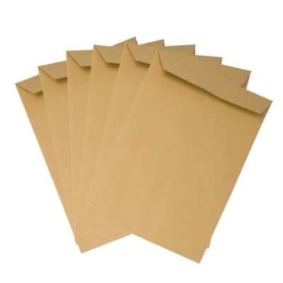 Abbildung von Emerson 50x Versandtasche DIN C4 Braun 229 x 324 mm 90g große Briefumschläge ohne Fenster gerade Klappe Haftklebung Umschläge Maxibrief A4 Briefkuverts Großbrief Kuverts envelope big