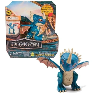 Abbildung von Dreamworks How to Train your Dragon, Interaktiver Mini Drache Sturmpfeil, Figur mit Soundeffekten, Spielzeug für Kinder ab 4 Jahren