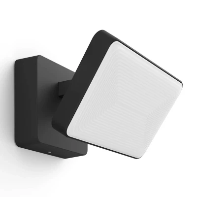 Abbildung von Philips Hue White &amp; Color Ambiance Discover Wandleuchte schwarz, 16. Mio Farben, steuerbar via App und per Taste, kompatibel mit Amazon Alexa (Echo, Echo Dot)