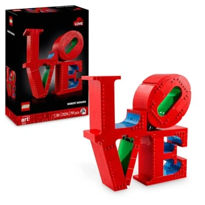 Abbildung von LEGO Art Love, Bauset für Erwachsene, Wohn Deko, Valentins und Muttertagsgeschenk, Geschenk Paare, kreative Aktivität Kunst Designliebhaber 31214