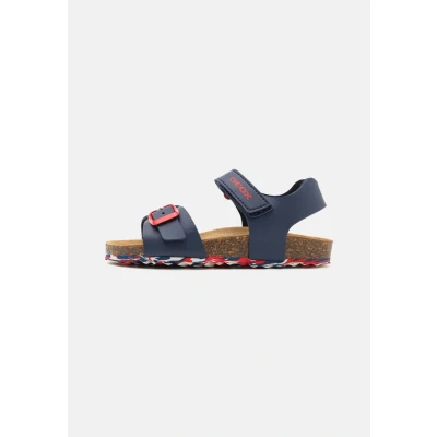 Abbildung von Geox Ghita BOY Riemensandalette für Kinder, Größe: 33, Navy/white/red Schuhe