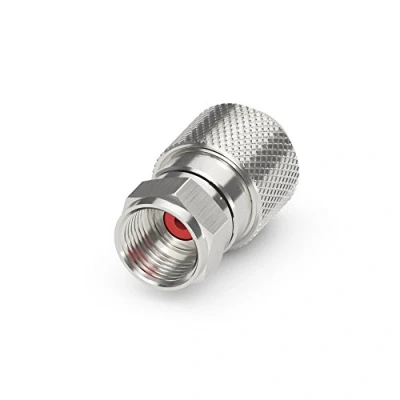Abbildung von Sonero, F Stecker für Sat Kabel, Antennen Koaxial Kabel mit ⌀ 7,0 7,5 mm, einfache Selbst Konfektionierung, chrom, 6er Set
