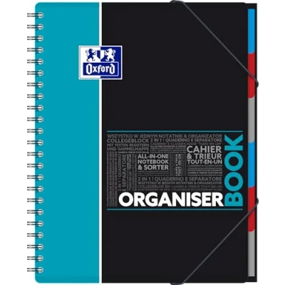 Abbildung von Oxford Organiserbook A4 Studium Collegeblock kariert, 80 Blatt Zufallsfarbe, kein Farbwunsch möglich
