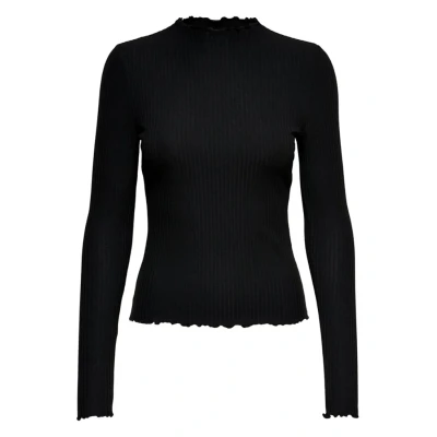 Abbildung von ONLY Onlemma HIGH NECK NOOS Langarmshirt, Damen, Größe: Large, Black