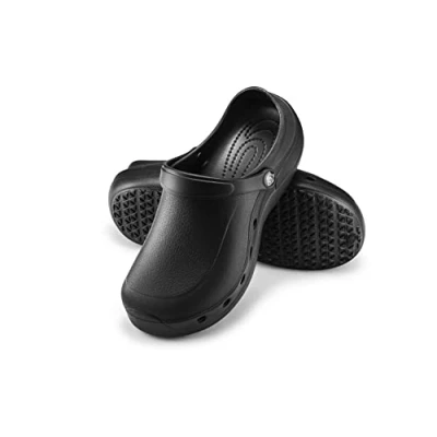 Abbildung von ESTRO Gartenclogs Herren Gartenschuhe Damen Unisex Leicht Gummischuhe Sommer Garten Clogs F92 (40, Schwarz)