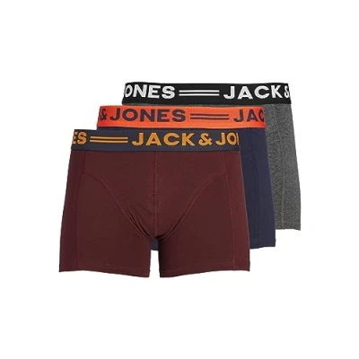 Abbildung von JACK &amp; JONES Herren Jaclichfield 3 Pack Boxer Slips Burgundy/Grau M