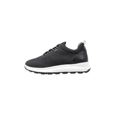 Abbildung von Geox Sneaker low, Damen, Größe: 36, Black dk beige Schuhe