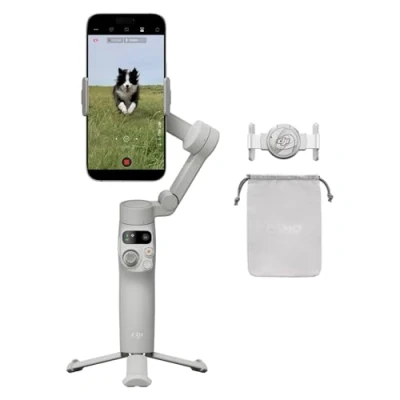 Abbildung von DJI Osmo Mobile 7 Gimbal Stabilisator für iPhone, Android, integriertes Stativ, Ultraleicht, 3 Achsen Smartphone Gimbal, ActiveTrack 7.0, ShotGuides, EIN klick Bearbeitung, 10 Std. Nutzung