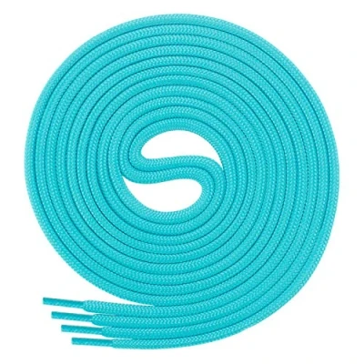 Abbildung von Di Ficchiano Schnürsenkel rund, Rundsenkel für Business und Lederschuhe, reißfester Allroundsenkel, ø 3mm Farbe türkis Länge 60cm