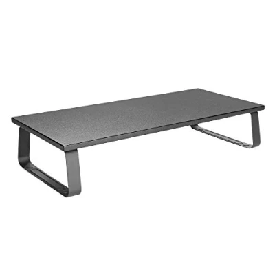 Abbildung von RICOO Monitor Schreibtischaufsatz Schreibtisch Aufsatzregal Ständer für Computermonitore FS0111 Monitorständer 60 x 26 12 cm Bildschirmerhöhung Bildschirmständer Lapdesk Laptop Tisch Laptoptisch