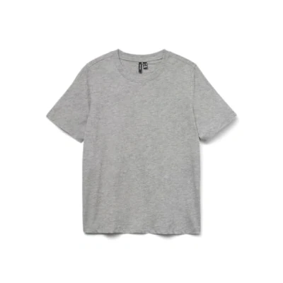 Abbildung von VERO MODA Damen VMPAULINA SS GA JRS NOOS T Shirt, Light Grey Melange, M