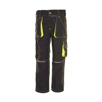 Abbildung von Planam Junior Kinder Bundhose anthrazit gelb Modell 6110 Größe 98/104