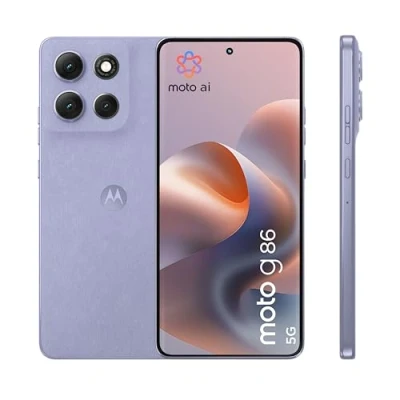 Abbildung von Motorola Moto g86 5G Smartphone (6,67“ Super HD Display, 50 MP Kamera mit AI, 8/256 GB, 5100 mAh, Android 15) Pantone Cosmic Sky, inkl. Schutzcover