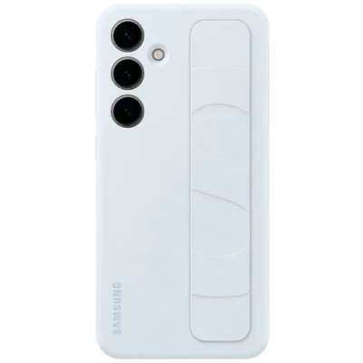 Abbildung von Samsung Standing Silikon Back Cover Blau Galaxy S24+