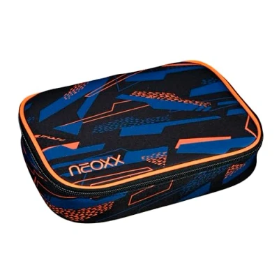 Abbildung von neoxx Schlamperbox Dunk Streetlight Runner aus recycelten PET Flaschen Platz für EIN Geodreieck Stifte Flap mit 26 Stifteschlaufen ca. 23,5 x 17 6,5 cm Jungen