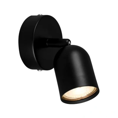 Abbildung von BRILONER Leselampe, Wandleuchte Innen, Lampe, Wandlampe Schwenkbar, Wohnzimmerlampe, Schwarz Metall