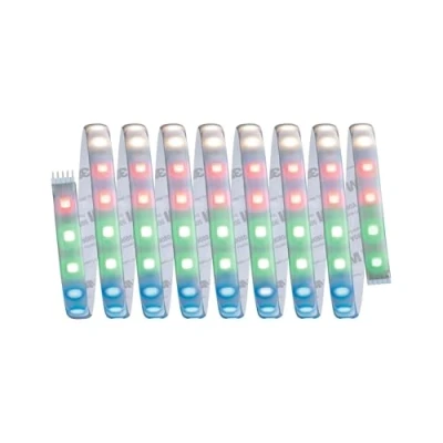 Abbildung von Paulmann 70628 LED Stripe MaxLED 500 RGBW Basisset beschichtet 3m 36W 230/24V 60VA Silber Lichtband Lichtstreifen Lichtschlauch, 300 x 12.5 0.3 cm