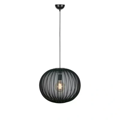 Abbildung von Pendellampe Florence, schwarz, Ø 50 cm, Nylon