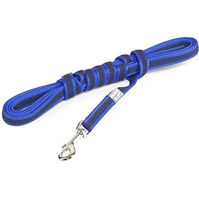 Abbildung von IDC Color &amp; Gray gumierte Leine, 14 mm x 3 m ohne Schlaufe, Blau Grau