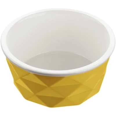 Abbildung von HUNTER EIBY Keramik Napf, Futter und Trinknapf, rutschhemmend, 550 ml, gelb
