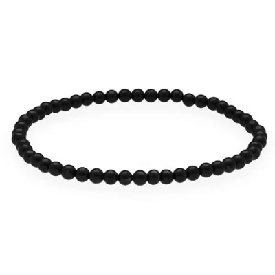 Abbildung von Lebensquelle Plus Mini Kugelarmband 4mm Hochwertiges Edelsteinarmband (Turmalin, Schörl)