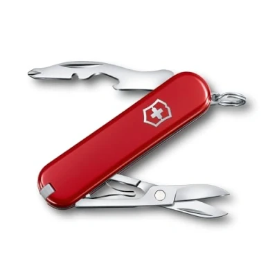 Abbildung von Victorinox Schweizer Taschenmesser, Jetsetter, Multitool, Swiss Army Knife mit 7 Funktionen, Kapselheber , Phillips Schraubendreher 0/1, magnetisch