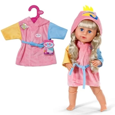 Abbildung von BABY born Bademantel mit Enten Kapuze, für 43cm Puppen, 838167 Zapf Creation
