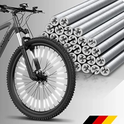 Abbildung von VELMIA Speichenreflektoren Set I StVZO zugelassen 360 Sichtbarkeit einfache Montage Fahrrad Katzenaugen