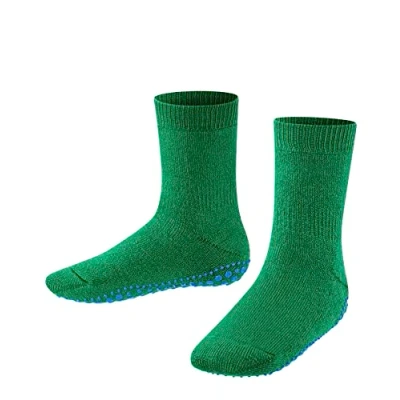 Abbildung von FALKE Unisex Kinder Stoppersocken Catspads K HP Baumwolle Wolle rutschhemmende Noppen 1 Paar, Grün (Grass Green 7290), 23 26