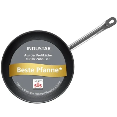 Abbildung von GastroSUS Industar Testsieger Bratpfanne Stiftung Warentest (1/2021) Diamas Pro, Edelstahl, 28 cm