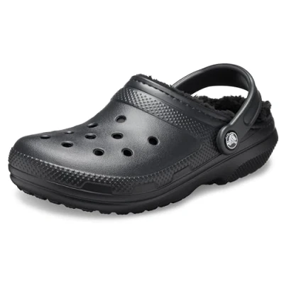 Abbildung von Crocs unisex adult Classic Lined Clog Clog, Black/Black, 33/34 EU