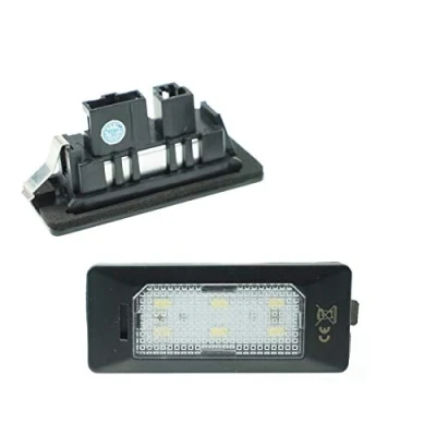 Abbildung von Do!LED LED Kennzeichenbeleuchtung 6000K Xenon Weiß für Ersatz Kennzeichen Lampe Plug &amp; Play 6 SMD Beleuchtung 12V 2 Stück