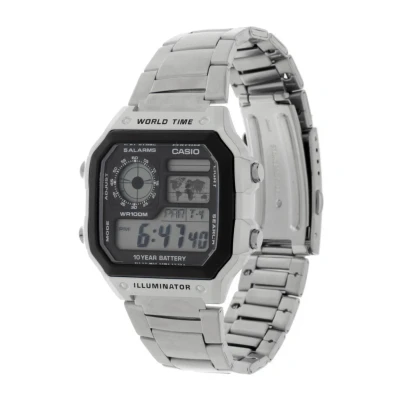 Abbildung von Casio Digitaluhr, Herren, Größe: One Size, Silver