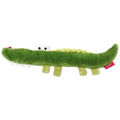 Abbildung von SIGIKID 41178 Rassel Krokodil Red Stars Mädchen und Jungen Babyspielzeug empfohlen ab Geburt grün