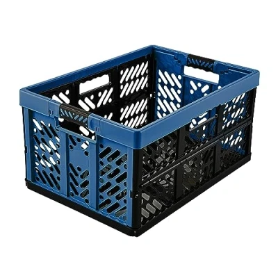 Abbildung von keeeper Stabile Profi Klappbox mit Soft Touch Griffen, 45 l, Ben, Eco Blue (Blau)