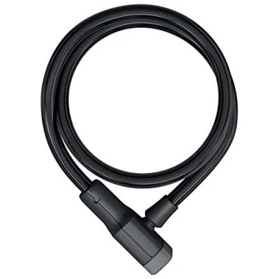 Abbildung von ABUS Kabelschloss Racer 6412K Fahrradschloss Stahlkabel mit Kunststoffummantelung Sicherheitslevel 4 85 cm, Schwarz