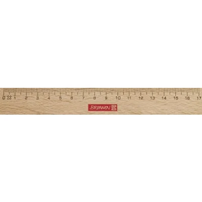 Abbildung von Brunnen 104974017 Lineal / Holzlineal (für Schule und Büro 17 cm, Buchenholz mit Metalleinlage)